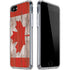 Canadian Flag Dark Wood iPhone SE (2nd & 3rd Gen) Clear Case